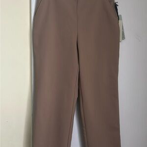Rachel Zoe Hi-Rise Slim Leg Pants in Tan